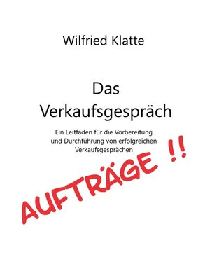 cover image of Das Verkaufsgespräch